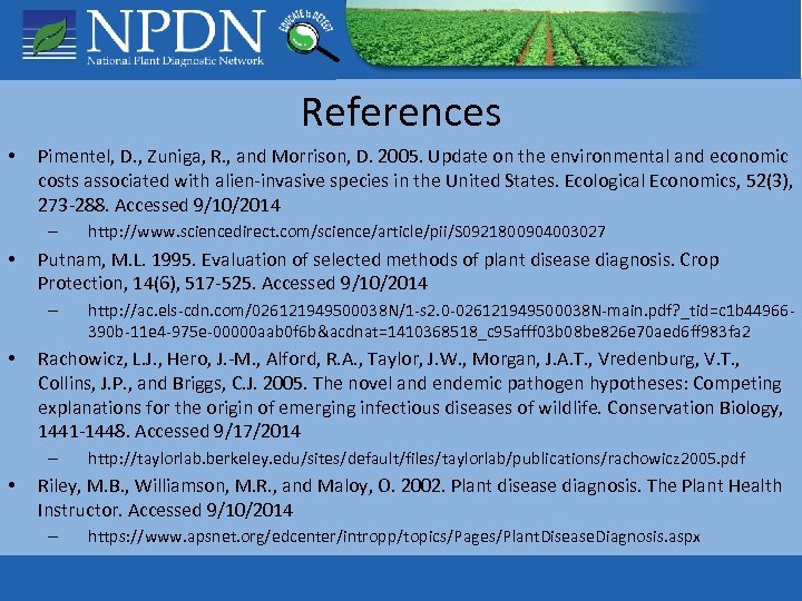 References • Pimentel, D. , Zuniga, R. , and Morrison, D. 2005. Update on