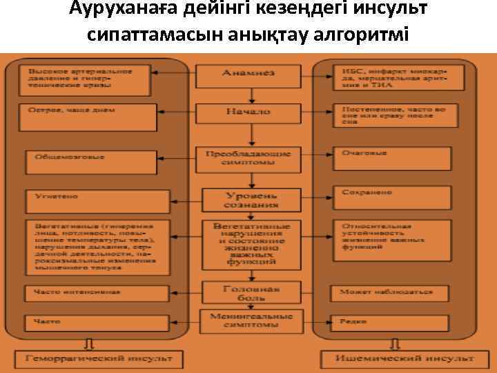 Ауруханаға дейінгі кезеңдегі инсульт сипаттамасын анықтау алгоритмі 