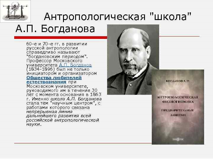  Антропологическая 