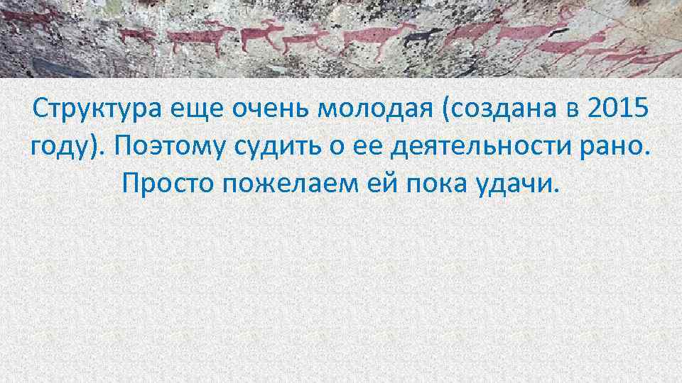 Структура еще очень молодая (создана в 2015 году). Поэтому судить о ее деятельности рано.