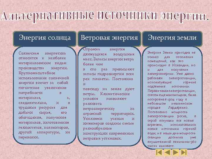 Энергия солнца Ветровая энергия Солнечная энергетика относится к наиболее материалоемким видам производства энергии. Крупномасштабное