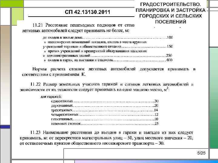 СП 42. 13130. 2011 5/25 