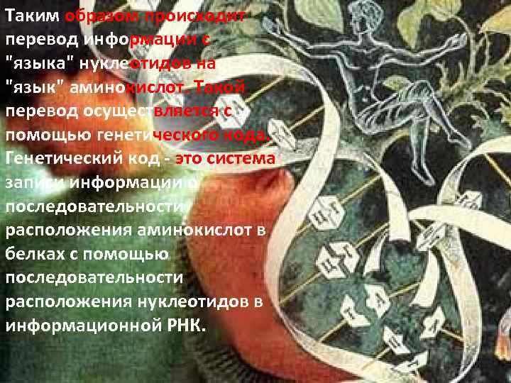 Таким образом происходит перевод информации с 