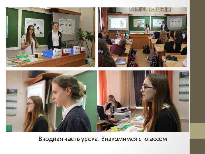 Вводная часть урока. Знакомимся с классом 