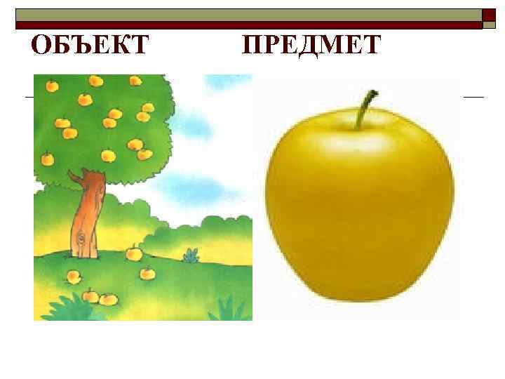 ОБЪЕКТ ПРЕДМЕТ 