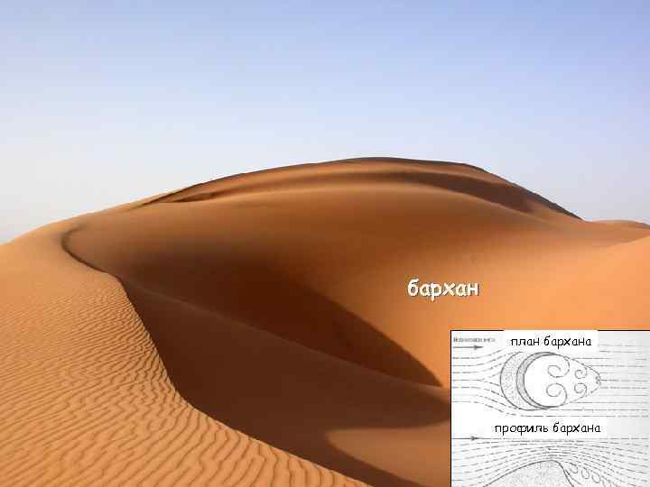 бархан план бархана профиль бархана 