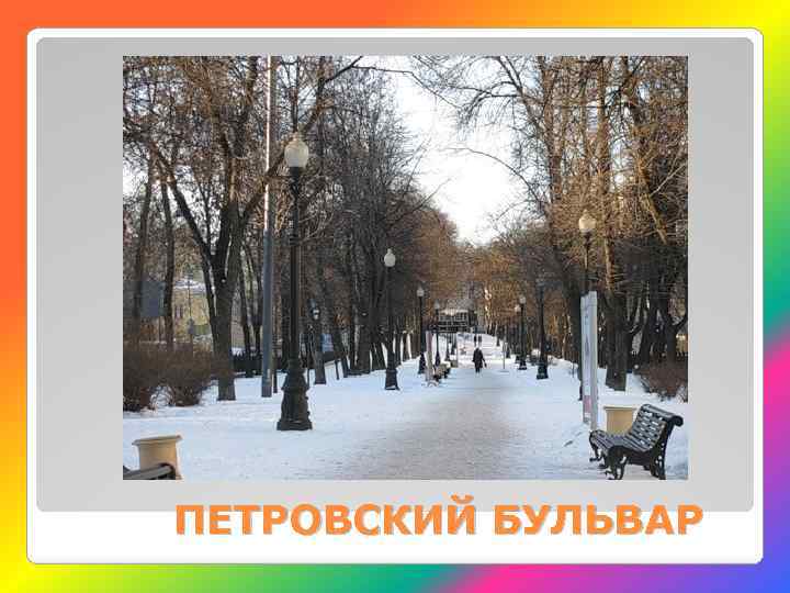 ПЕТРОВСКИЙ БУЛЬВАР 