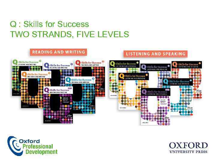 Q : Skills for Success TWO STRANDS, FIVE LEVELS 