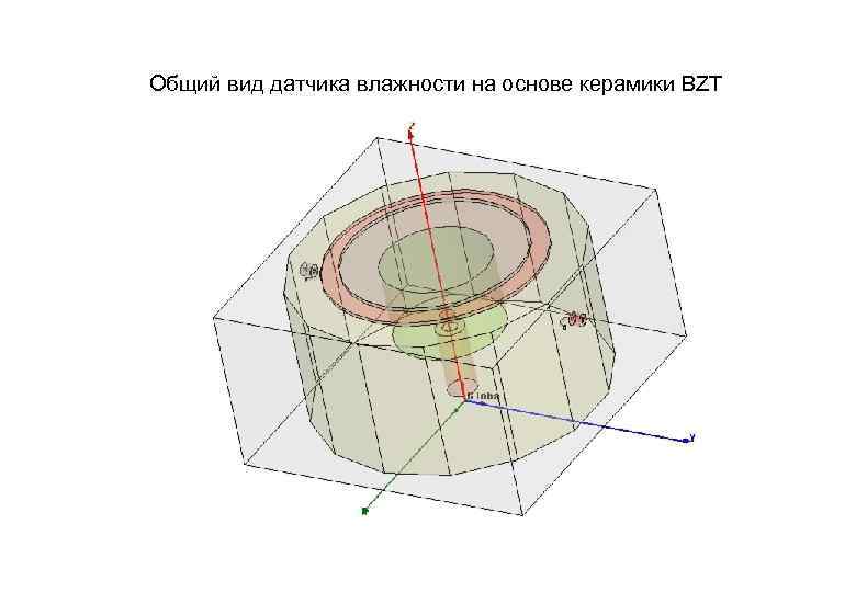 Общий вид датчика влажности на основе керамики BZT 