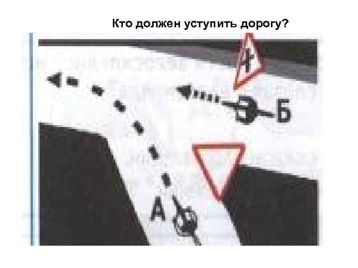 Кто должен уступить дорогу? 