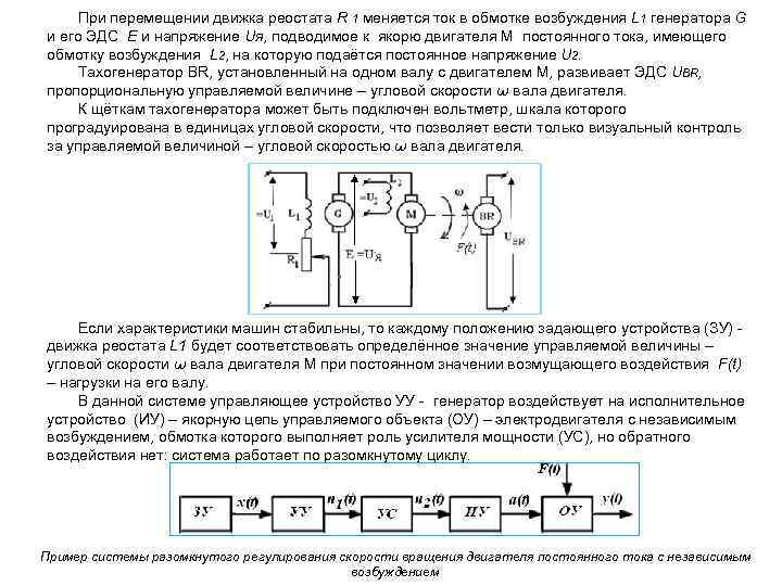 Направление тока и эдс двигателя при заданной полярности напряжения сети представлено на рисунке