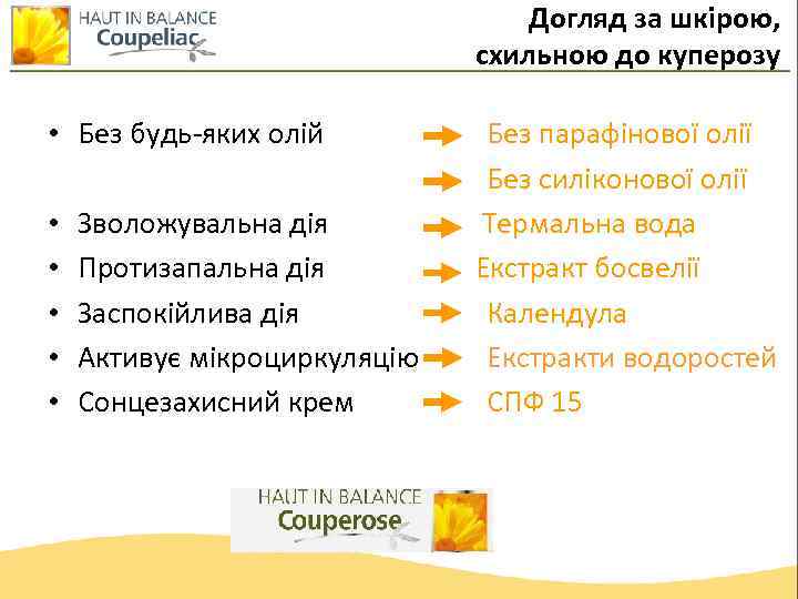 Догляд за шкірою, схильною до куперозу • Без будь-яких олій • • • Зволожувальна