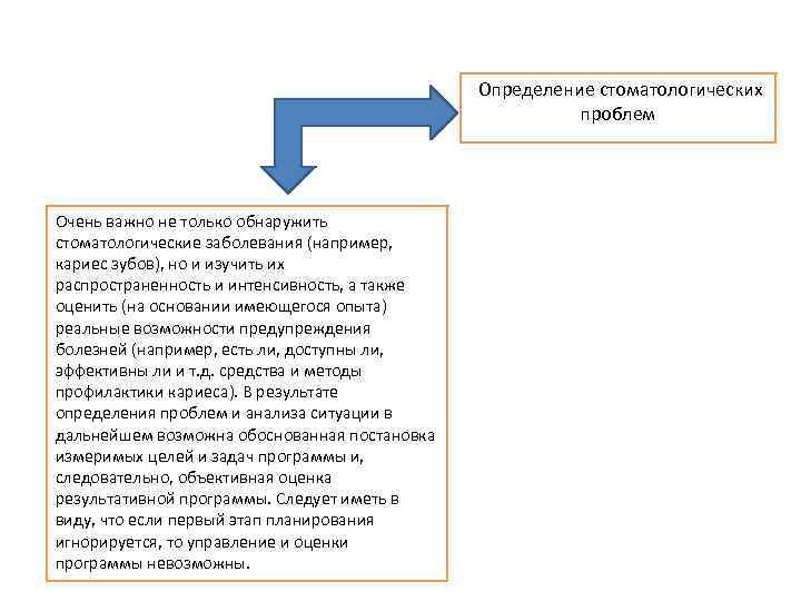 Определение стоматологических проблем Очень важно не только обнаружить стоматологические заболевания (например, кариес зубов), но