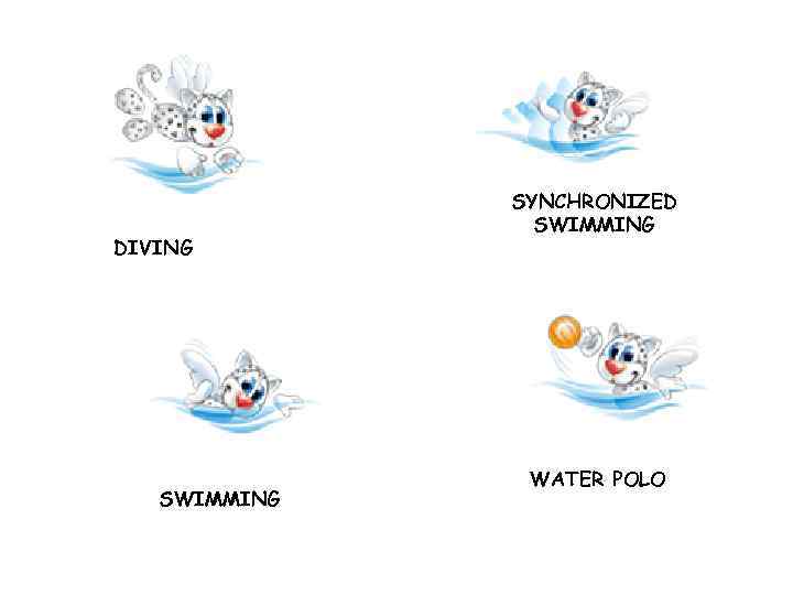 DIVING SWIMMING SYNCHRONIZED SWIMMING WATER POLO 