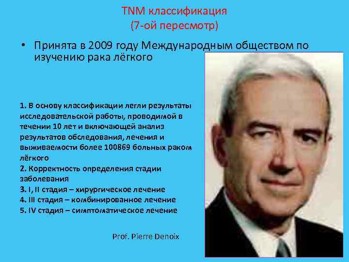 TNM классификация (7 -ой пересмотр) • Принята в 2009 году Международным обществом по изучению