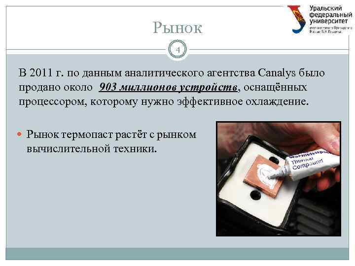 Рынок 4 В 2011 г. по данным аналитического агентства Canalys было продано около 903