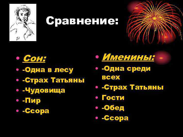 Сравнение сна татьяны и именин таблица. Таблица сон Татьяны и именины Татьяны. Сон и именины Татьяны. Сравнительная таблица сон Татьяны и именины Татьяны. Сопоставление сна Татьяны и именины.