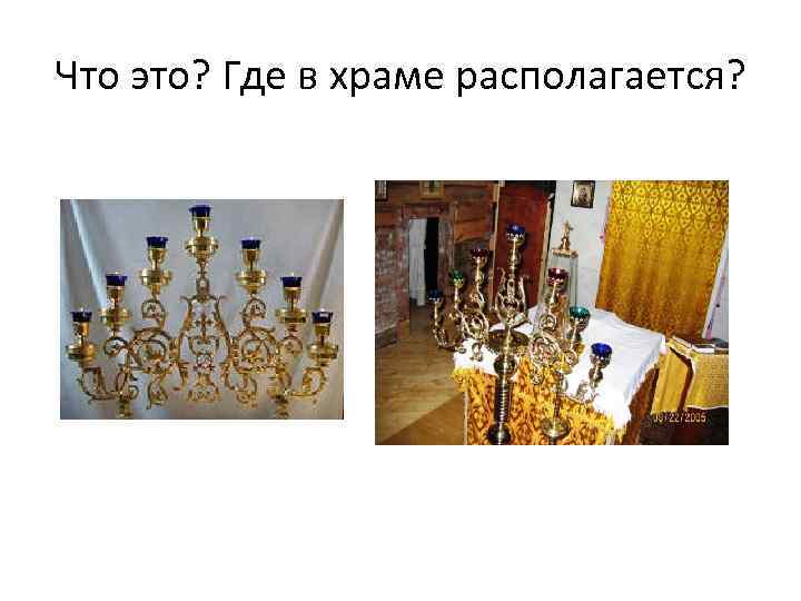 Что это? Где в храме располагается? 