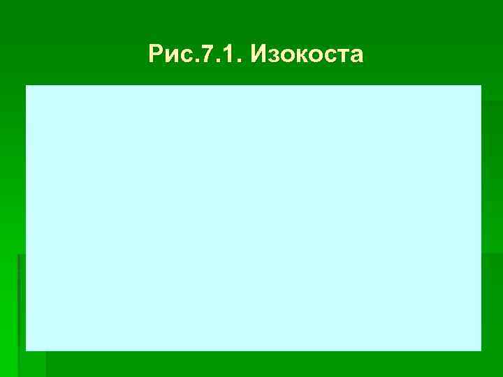 Рис. 7. 1. Изокоста 