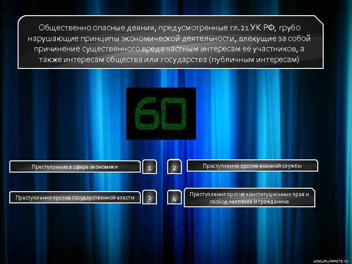Общественно опасные деяния, предусмотренные гл. 21 УК РФ, грубо нарушающие принципы экономической деятельности, влекущие