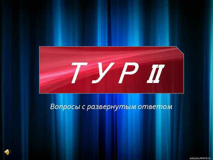 ТУР II Вопросы с развернутым ответом 