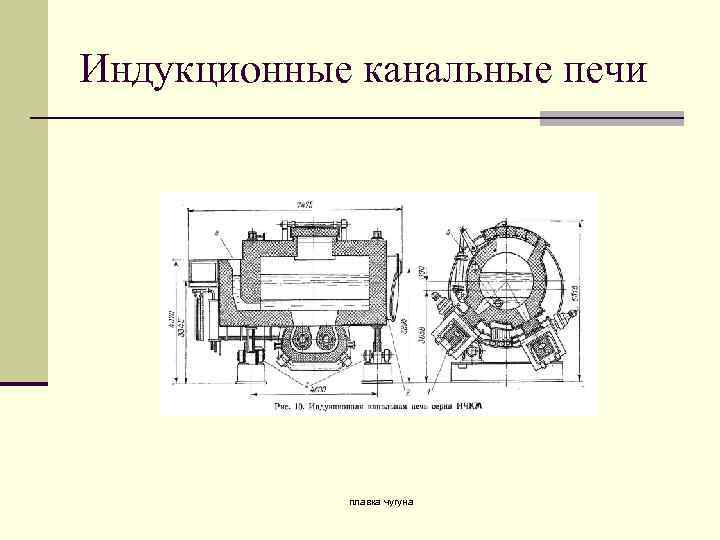 Индукционные канальные печи плавка чугуна 