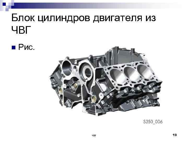 Блок цилиндров двигателя из ЧВГ n Рис. чвг 19 