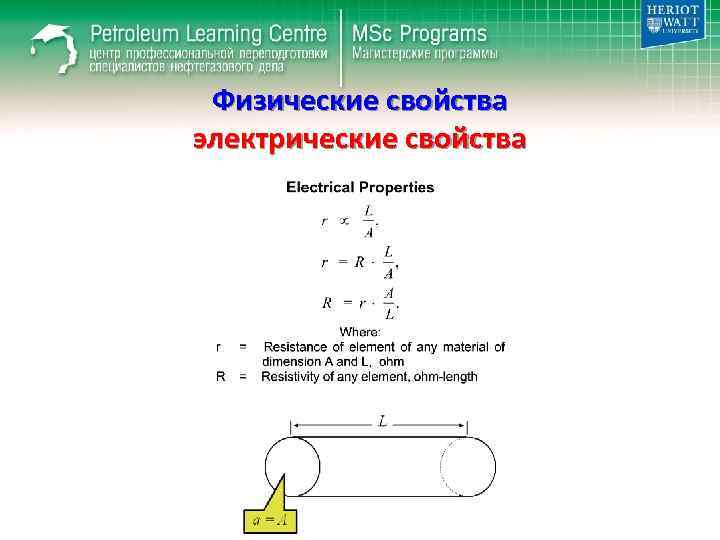 Физические свойства электрические свойства 