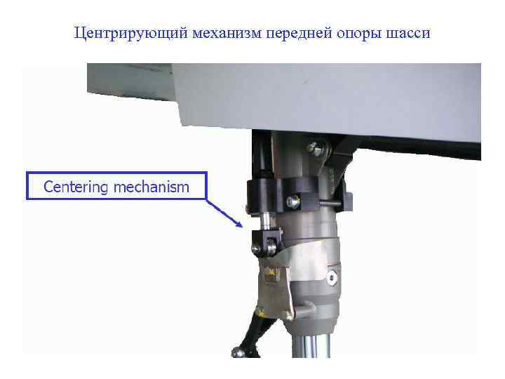 Центрирующий механизм передней опоры шасси 