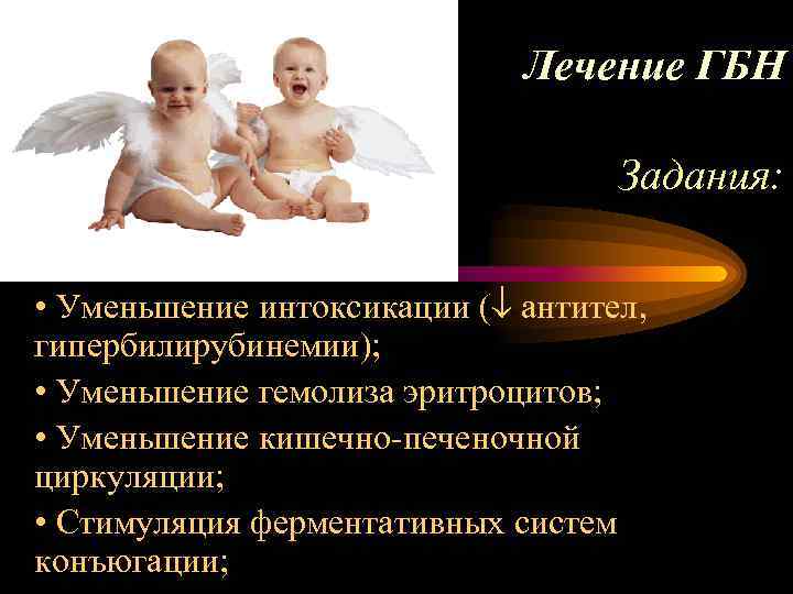 Лечение ГБН Задания: • Уменьшение интоксикации ( антител, гипербилирубинемии); • Уменьшение гемолиза эритроцитов; •