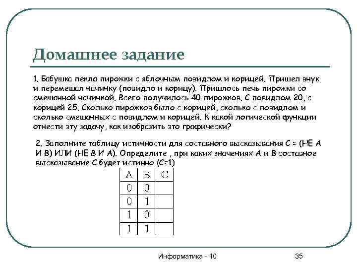 Домашнее задание 1. Бабушка пекла пирожки с яблочным повидлом и корицей. Пришел внук и