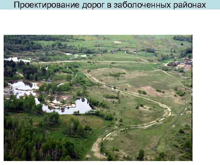Проектирование дорог в заболоченных районах 