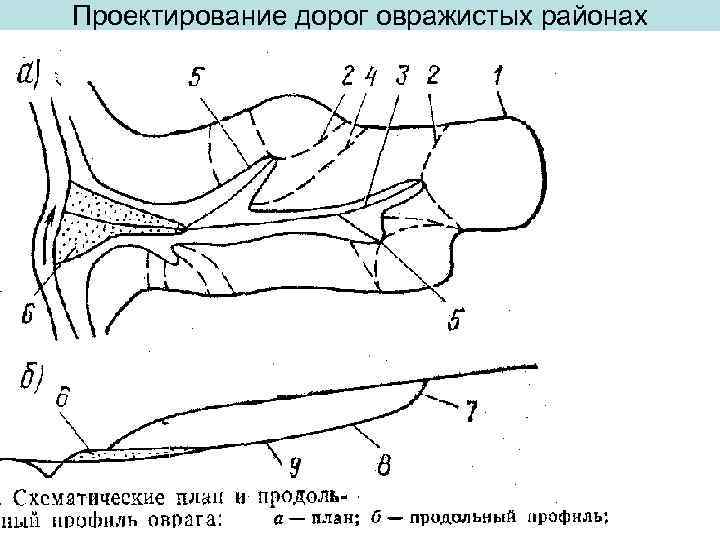 Проектирование дорог овражистых районах 