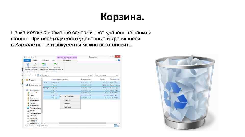 Файл корзина. Корзина для папок. Системная папка корзина предназначена для. Основные функции папки корзина. Корзина на рабочем столе компьютера.