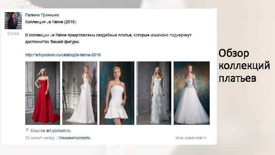 Обзор коллекций платьев 