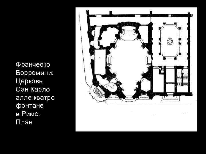 Франческо Борромини. Церковь Сан Карло алле кватро фонтане в Риме. План 