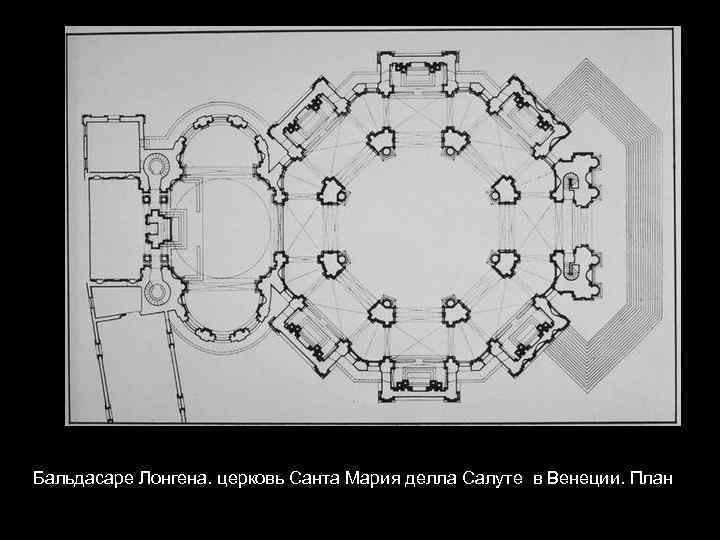 Бальдасаре Лонгена. церковь Санта Мария делла Салуте в Венеции. План 