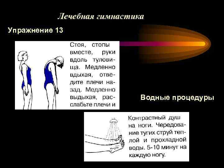 Лечебная гимнастика Упражнение 13 Водные процедуры 