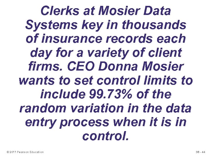 Clerks at Mosier Data Systems key in thousands of insurance records each day for