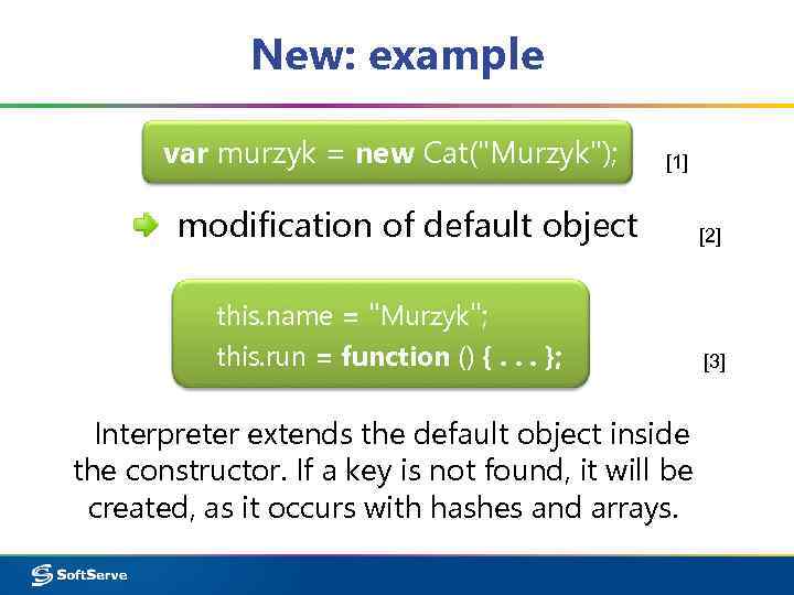 New: example var murzyk = new Cat(