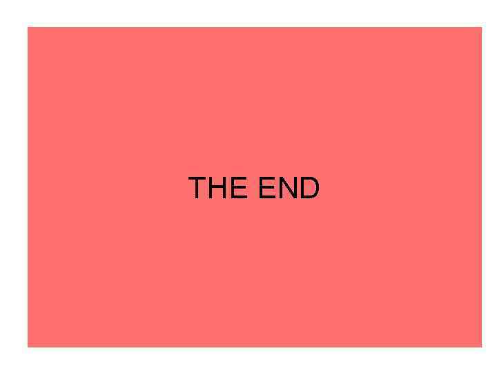 THE END 