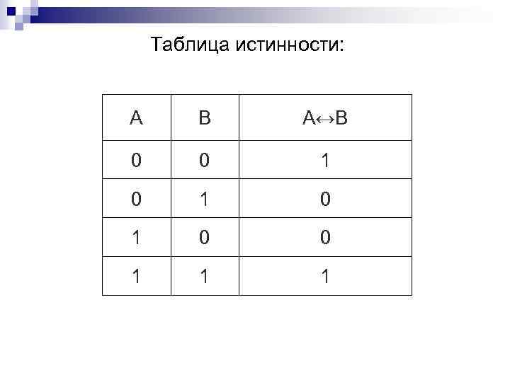 Задачи на таблицу истинности информатика