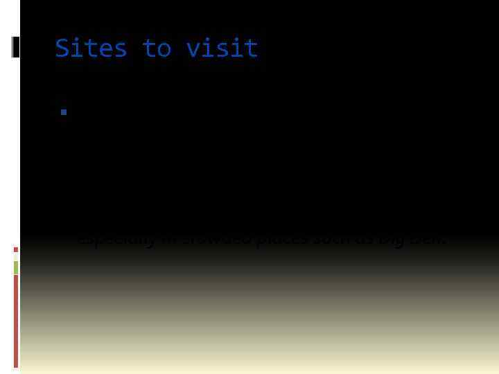 Sites to visit London has a lot of historical buildings but also beautiful parks,