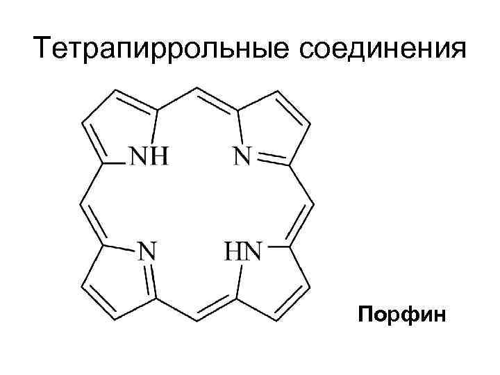 Тетрапиррольные соединения Порфин 