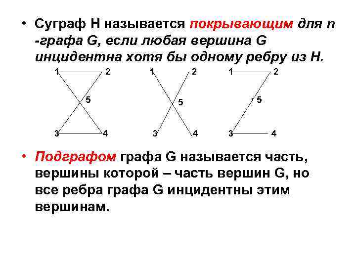 Графе н. Подграф и суграф. Часть графа. Суграф графа. Часть графа и подграф.