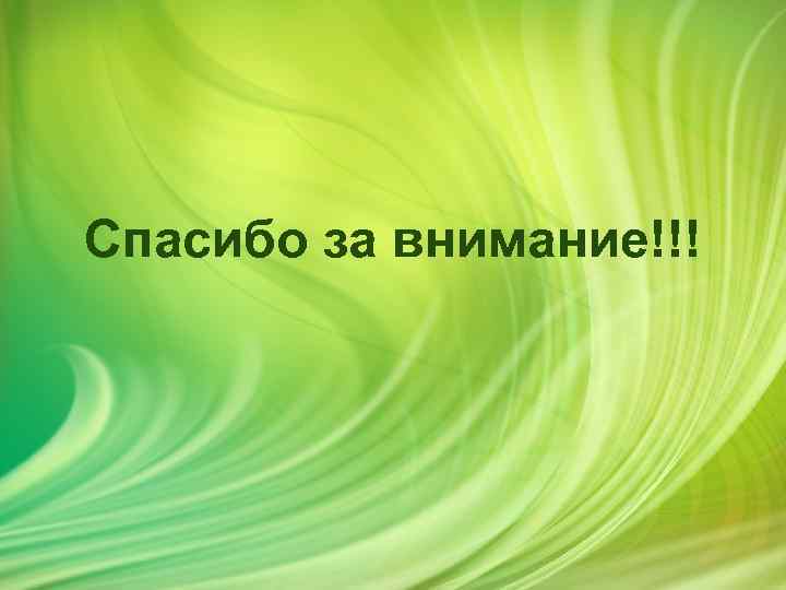 Спасибо за внимание!!! 