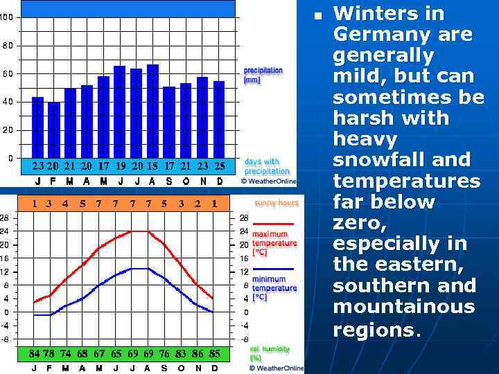 n Winters in Germany are generally mild, but can sometimes be harsh with heavy