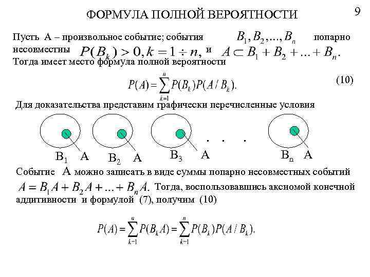 Известно что c d. Формула полной вероятности доказательство. Формула полной вероятности пусть событие а. Формула полной вероятности произвольного события. Пусть a и b произвольные события.