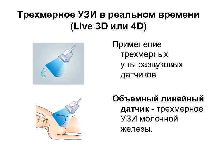 Трехмерное УЗИ в реальном времени (Live 3 D или 4 D) Применение трехмерных ультразвуковых