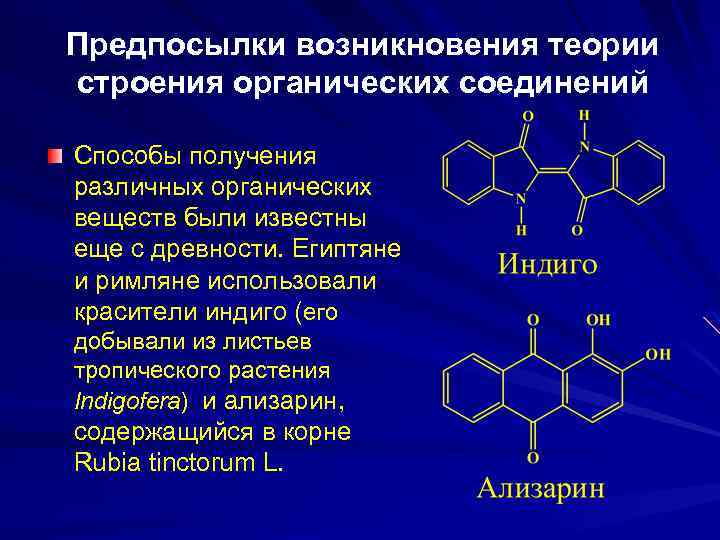 Методы получения органических. Предпосылки возникновения теории строения органических веществ. Теория пространственного строения органических соединений. Способы получения органических веществ в промышленности.